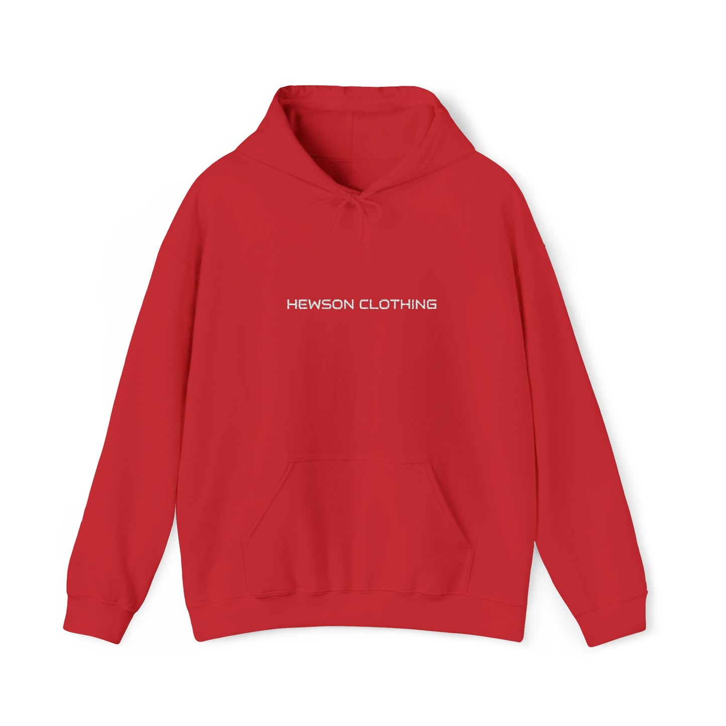 Hewson Clothing Unisex Hoodie - White Text