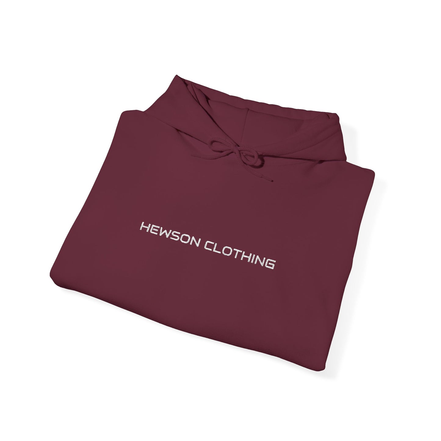 Hewson Clothing Unisex Hoodie - White Text