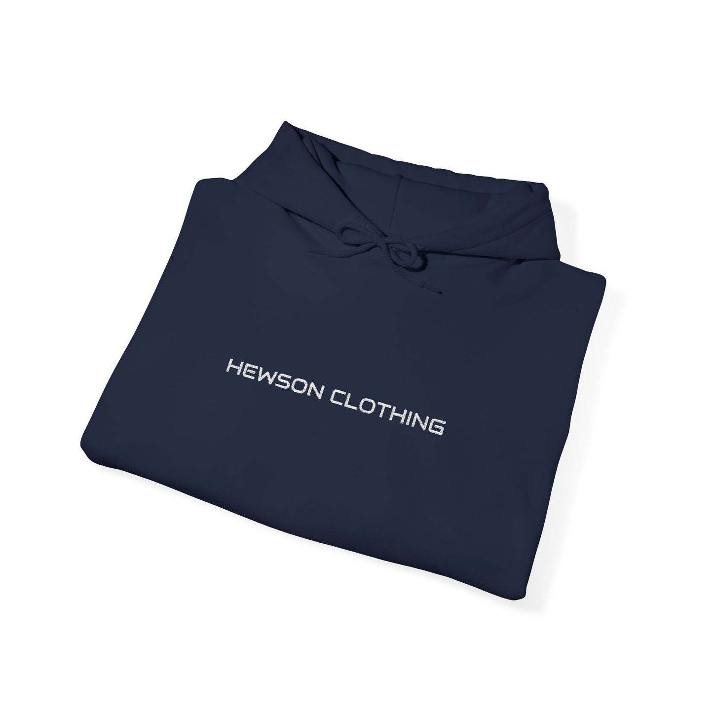 Hewson Clothing Unisex Hoodie - White Text
