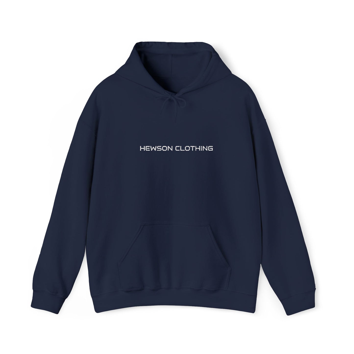 Hewson Clothing Unisex Hoodie - White Text
