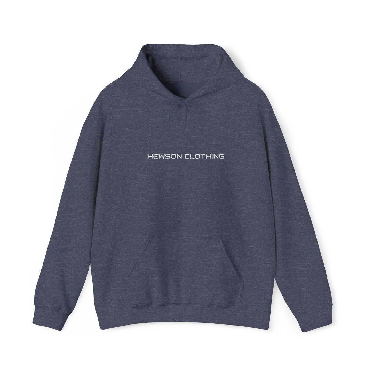 Hewson Clothing Unisex Hoodie - White Text