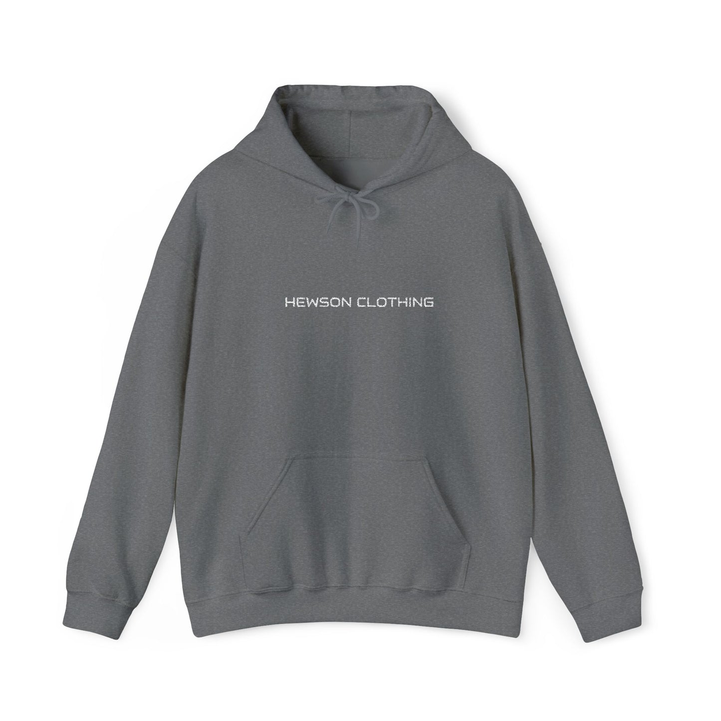 Hewson Clothing Unisex Hoodie - White Text