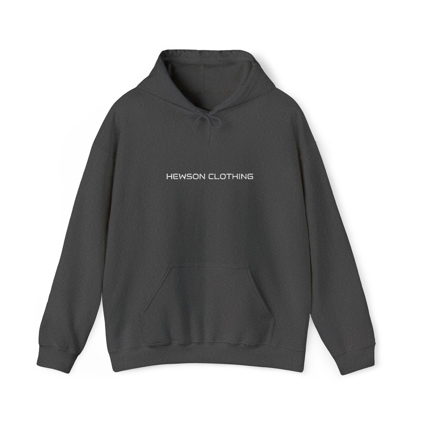 Hewson Clothing Unisex Hoodie - White Text