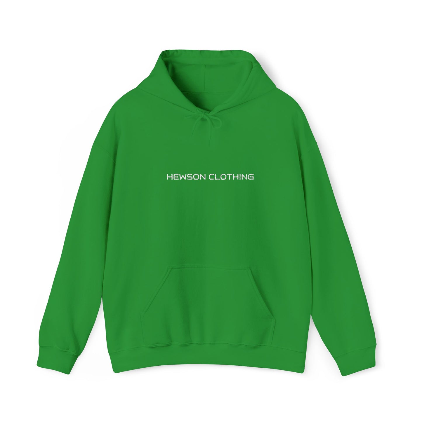 Hewson Clothing Unisex Hoodie - White Text