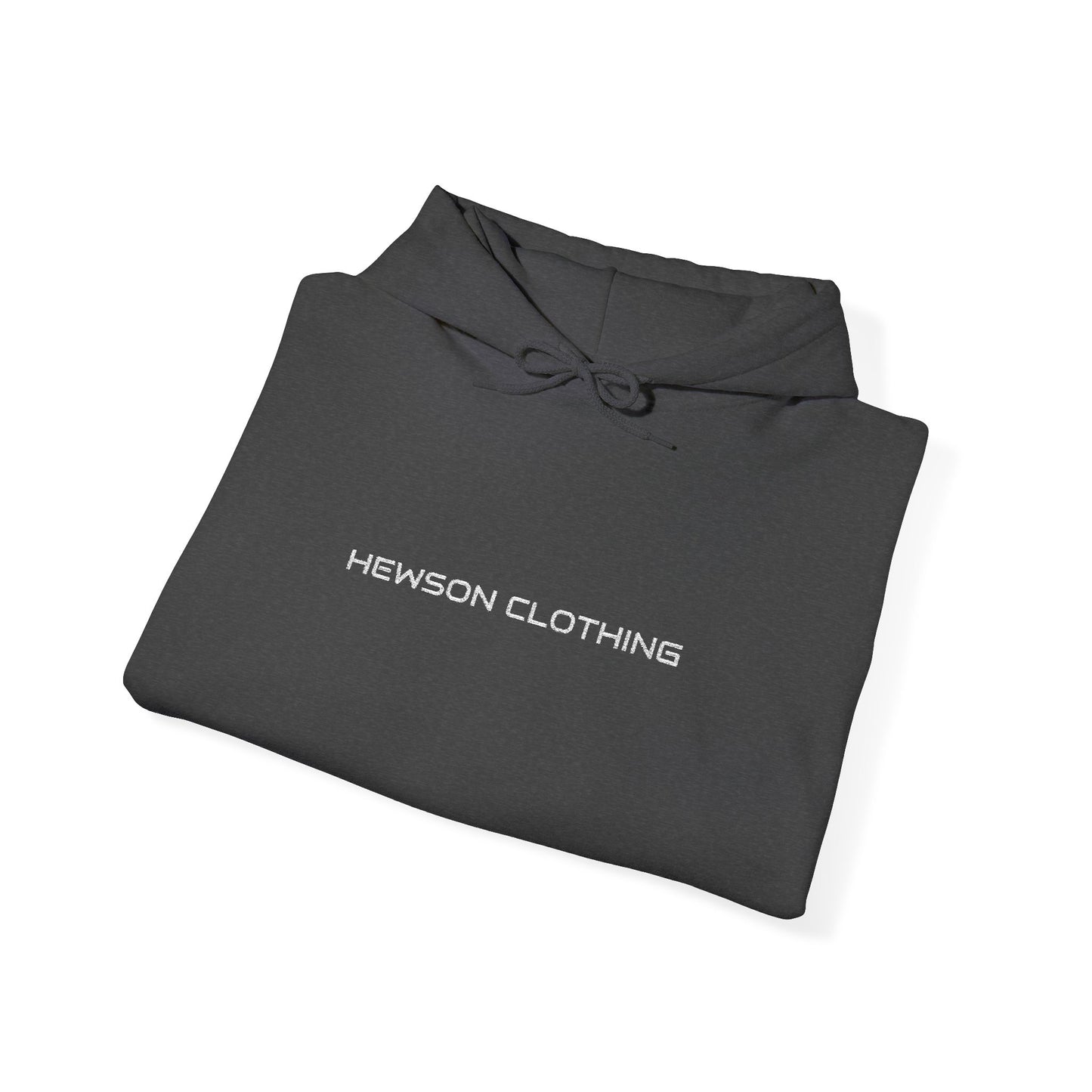 Hewson Clothing Unisex Hoodie - White Text