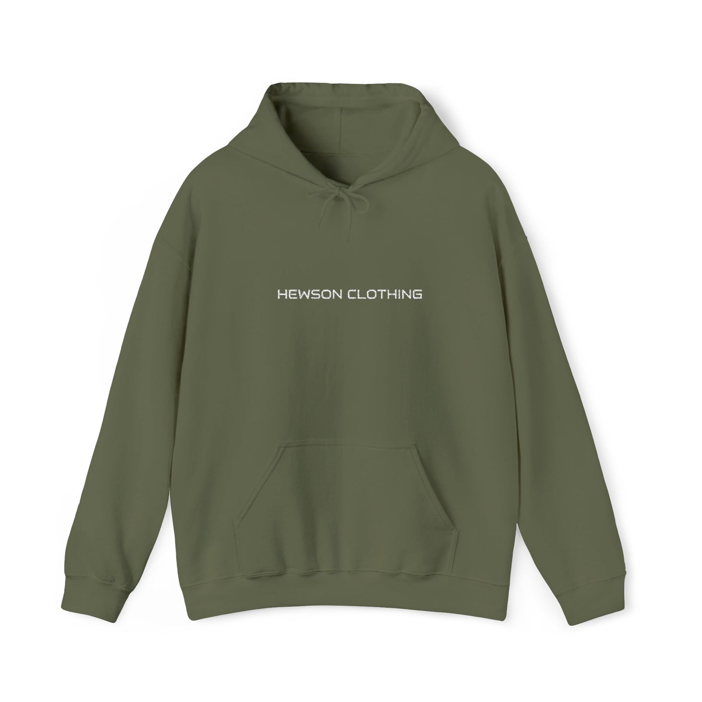 Hewson Clothing Unisex Hoodie - White Text