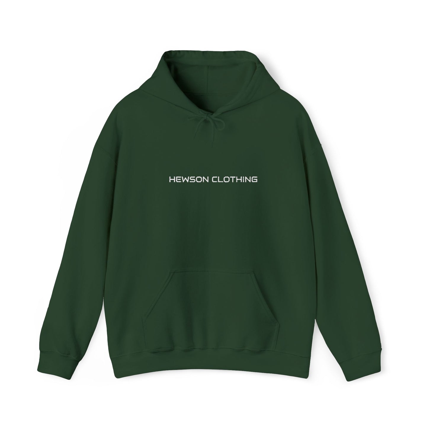 Hewson Clothing Unisex Hoodie - White Text