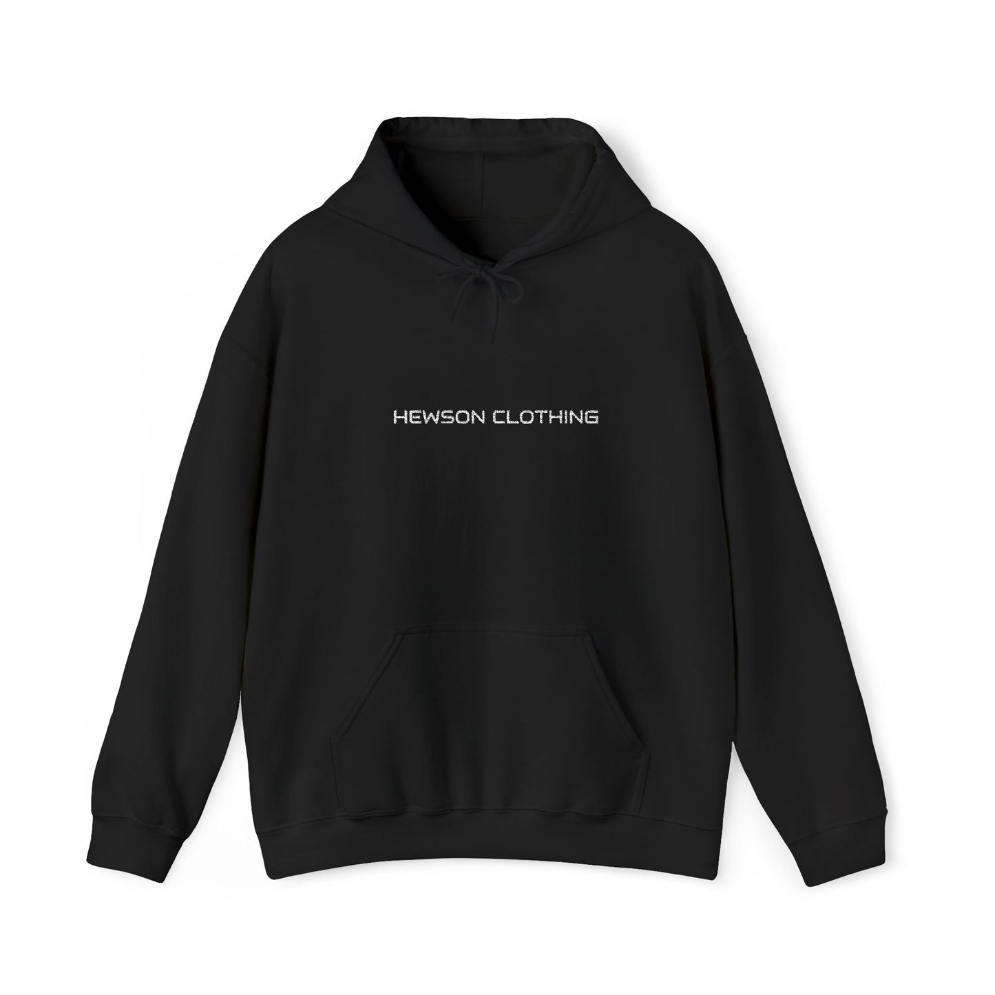 Hewson Clothing Unisex Hoodie - White Text