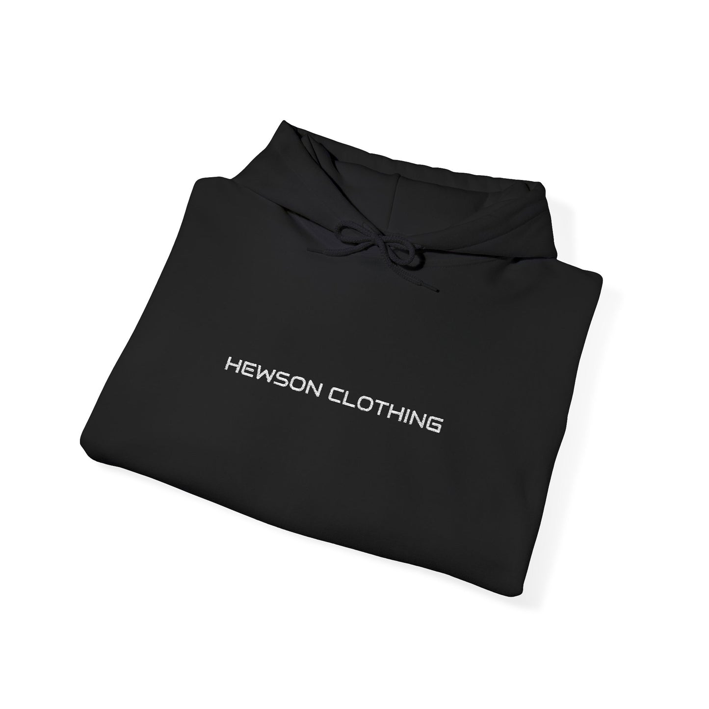 Hewson Clothing Unisex Hoodie - White Text