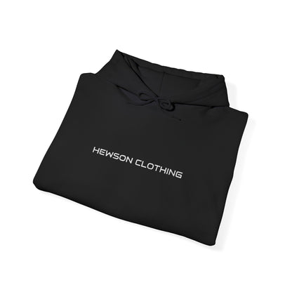 Hewson Clothing Unisex Hoodie - White Text