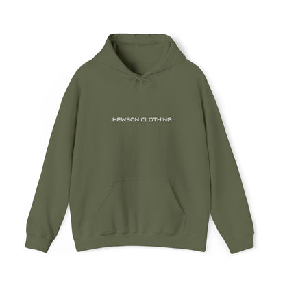 Hewson Clothing Unisex Hoodie - White Text